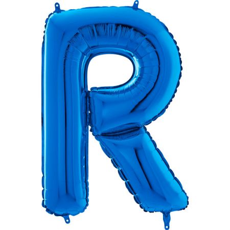 Ballon aluminium R Bleu