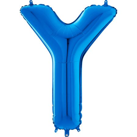 Ballon aluminium Y Bleu