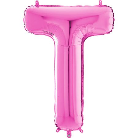 Ballon aluminium T Fushia