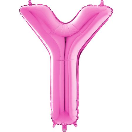 Ballon aluminium Y Fushia
