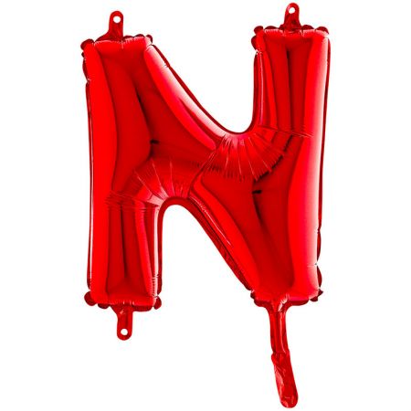 Ballon aluminium N Rouge