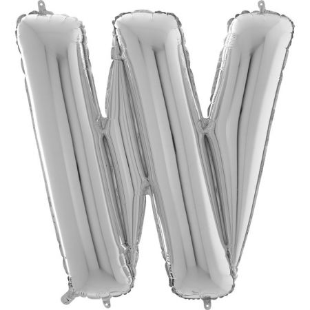 Ballon aluminium W Argent