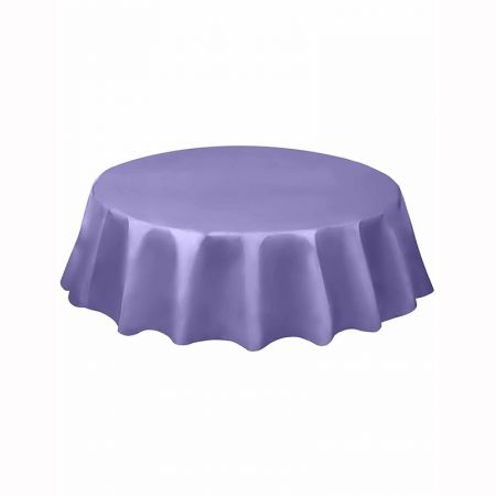 Nappe en plastique ronde lavande