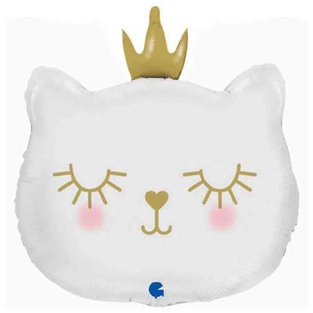 Ballon Chat Princesse Blanc