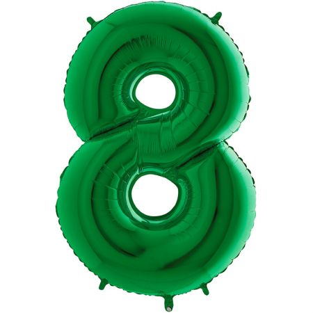 Ballon chiffre 8 Vert