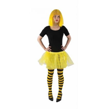 Tutu en tulle doublé jaune