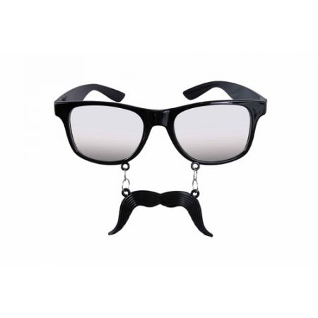 Lunettes Plastique Moustache noir