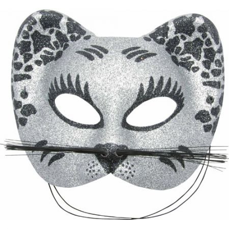 Loup chat en tissu avec paillettes
