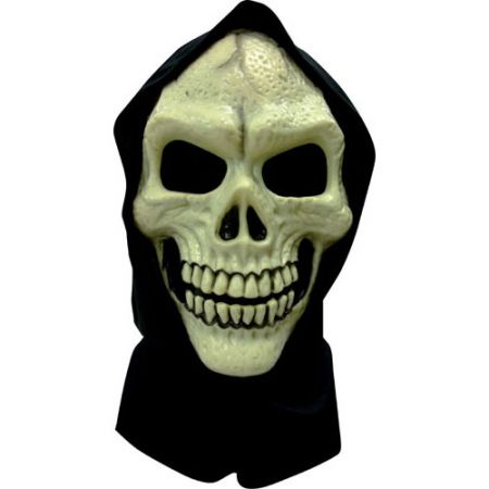 Masque Tête de Mort souple avec cagoule adulte