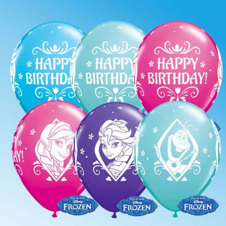 Ballon Reine des Neige Anniversaire Latex