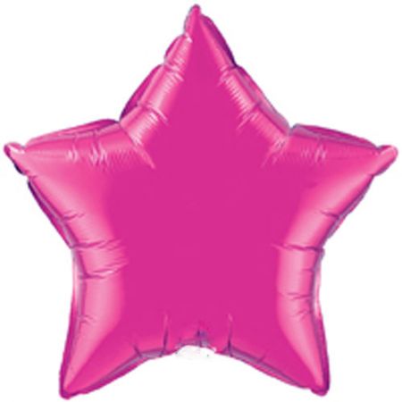 Ballon Mylar étoile magenta