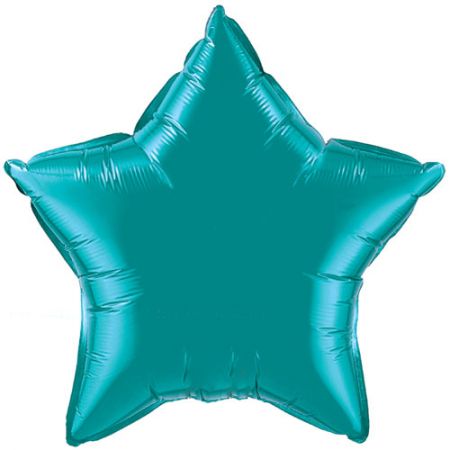 Ballon Mylar étoile teal