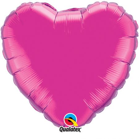 Ballon Mylar Coeur magenta