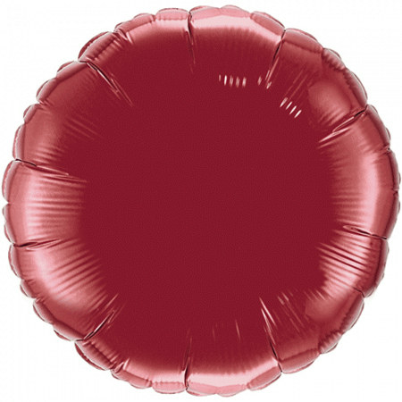 Ballon Mylar rond bordeaux (burgundy)