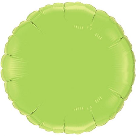 Ballon Mylar rond vert tilleul (green lime)