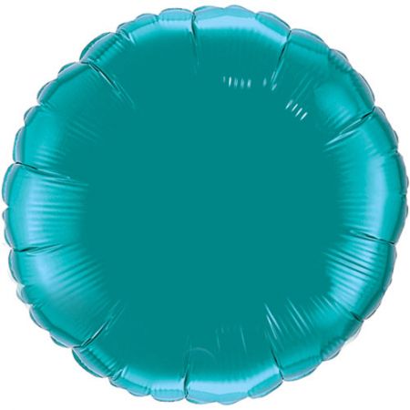 Ballon Mylar rond vert (teal)