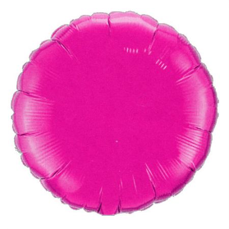 Ballon Mylar rond Fushia (magenta)