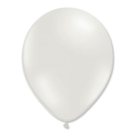 Ballon blanc métal