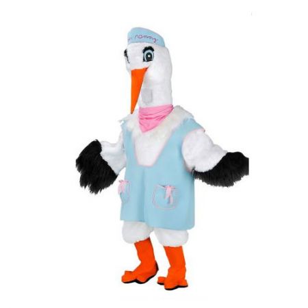 Déguisement mascotte cigogne