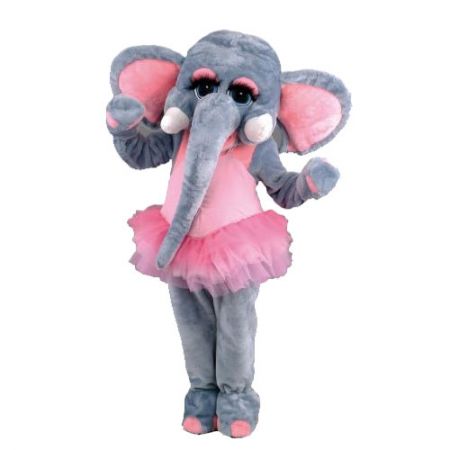 Déguisement mascotte danseuse éléphant