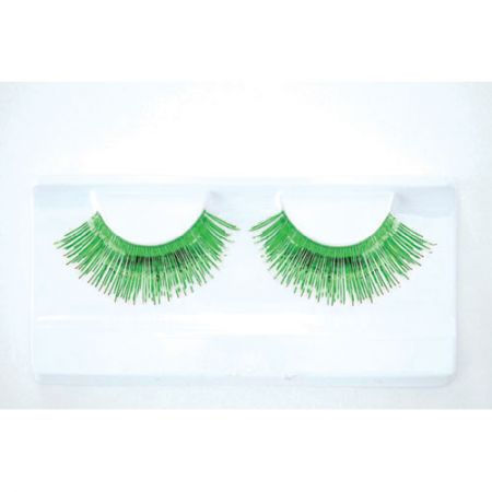 Faux Cils Métallisés Vert