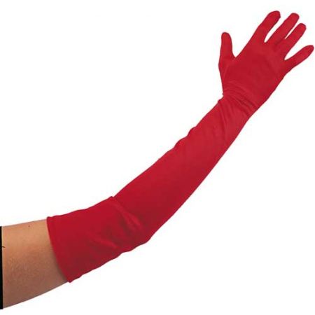 Gants Longs Rouges 56cm