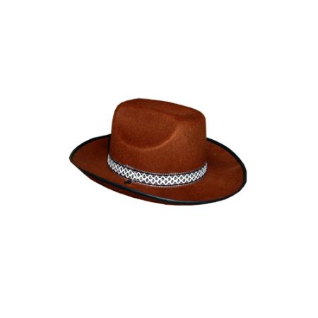 Chapeau Feutre Cow Boy Marron