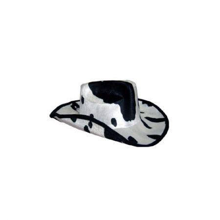 Chapeau velours Cow Boy peau de vache