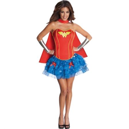 Déguisement Wonder Woman sexy bustier tutu femme