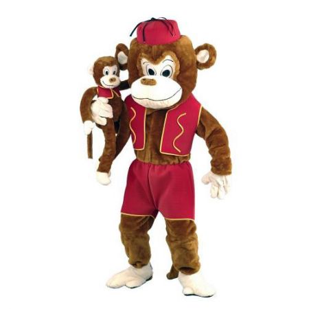 Déguisement mascotte singe de cirque