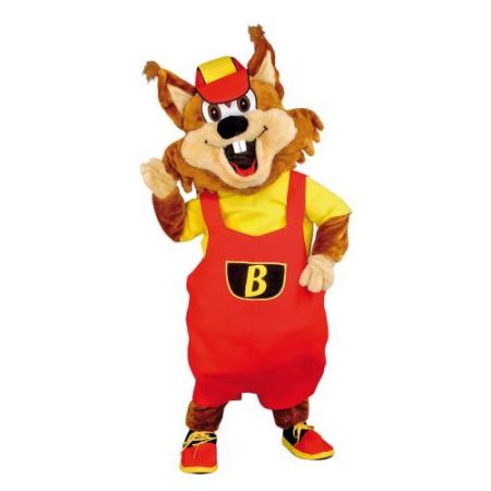Déguisement mascotte écureuil bricoleur
