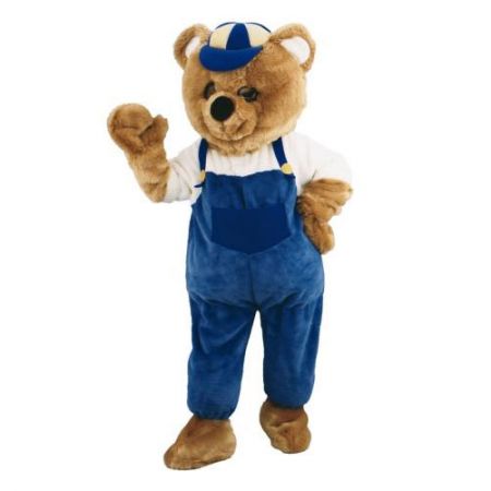 Déguisement mascotte ours casquette
