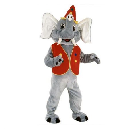 Déguisement mascotte éléphant de cirque