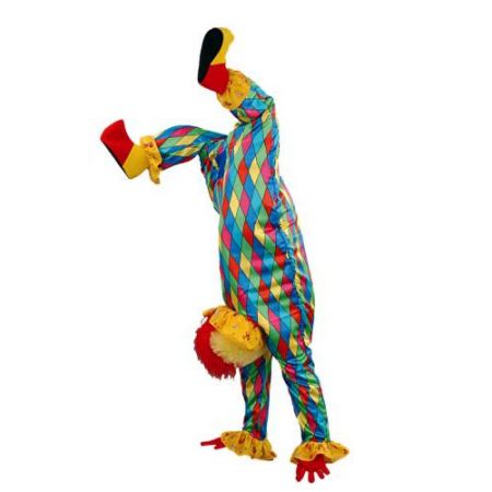 Déguisement mascotte clown acrobate