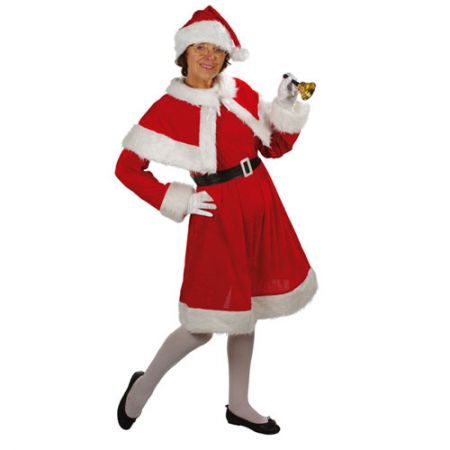 Déguisement Mère Noël Velours femme