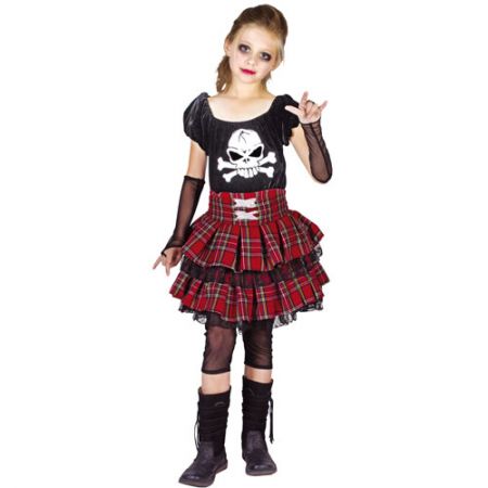 Déguisement Punk luxe fille