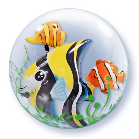 Ballon Double Bubble Poisson Tropical